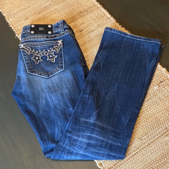 Miss Me Dark Wash Bootcut Jeans Style 